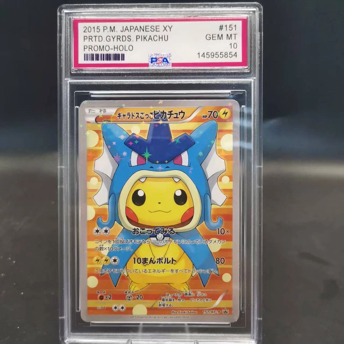 PSA 10 Poncho Pikachu 8-Card Bundle Japanese Promo Graded Pokemon Cards Gem Mint