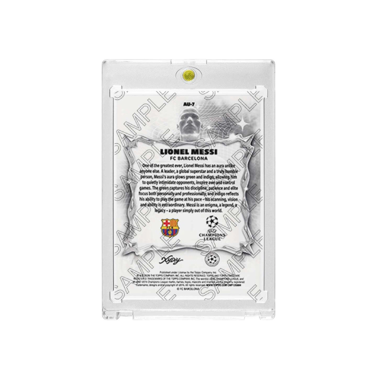 Lionel Messi Aura Football Card Fan Made, Comes With Magnetic Protective Card Case