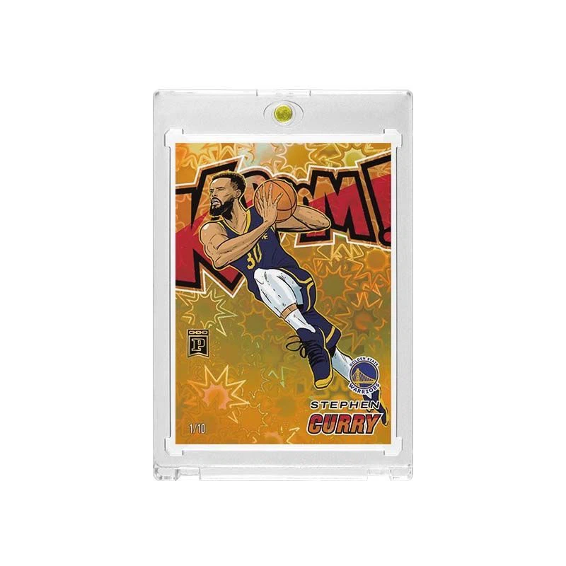 Warriors Stephen Curry Kaboom Style Fan Art Card with Display Case