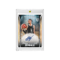 Spurs Wembanyama Full Court Signs Rookie Basketball Card with Display Case